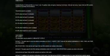 Emerald Bounty 7s Hold and Win: Reglas