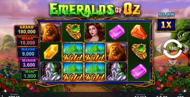 Emeralds of Oz: Máquina tragaperras
