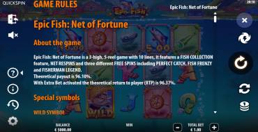 Epic Fish: Net of Fortune: Reglas