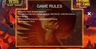 Eternal Phoenix Megaways: Reglas