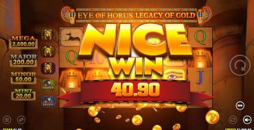 Eye of Horus Legacy of Gold: Ganancias
