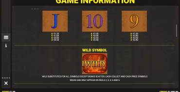 Eye of Horus Legacy of Gold: Tabla de pagos 2