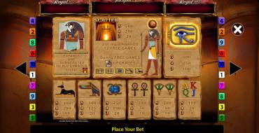 Eye of Horus Megaways Jackpot King: Tabla de pagos