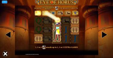 Eye of Horus Power 4 Slots: Tiradas gratuitas y/o re-giros
