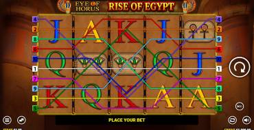 Eye of Horus: Rise of Egypt: Máquina tragaperras