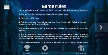 Fate of Fortune: Reglas