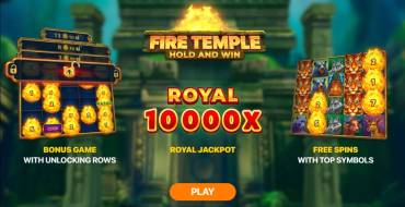 Fire Temple: Hold and Win: Características únicas