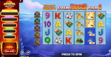 Fishin` Frenzy Even Bigger Fish 2: Rapid Fire Jackpots: Máquina tragaperras