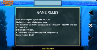 Fishin' Frenzy Megaways: Reglas