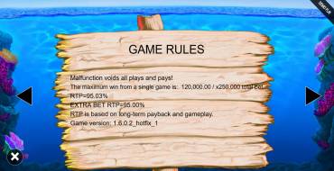 Fishin` Frenzy Prize Lines: Reglas