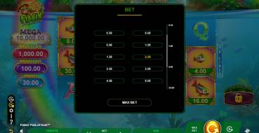 Fishin' Pots Of Gold: La apuesta