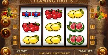 Flaming Fruits: Máquina tragaperras