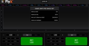 FlyX: Tabla de pagos