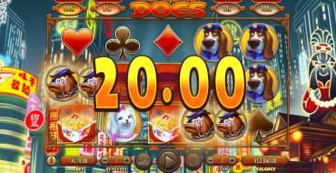 Fortune Dogs: Interfaz de la ranura