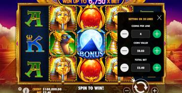 Fortune of Giza: La apuesta
