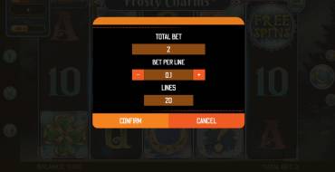 Frosty Charms: Apuesta