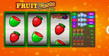 Fruit Fiesta 3 Reel - Progressive: Máquina tragaperras