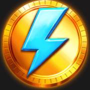 Fruit Lightning: Una moneda de oro con un rayo