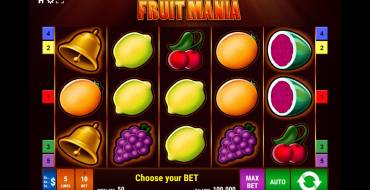 Fruit Mania: Interfaz