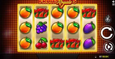 Fruits Royale 5: Interfaz