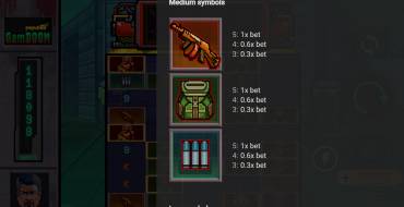Gamdoom: Tabla de pagos