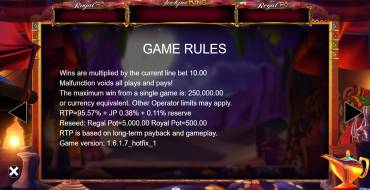 Genie Jackpots Wishmaker Jackpot King: Reglas