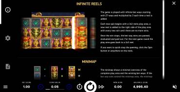 Gods of Gold InfiniReels: Bonificaciones