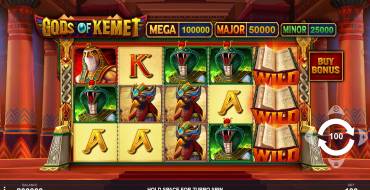 Gods of Kemet: Máquina tragaperras