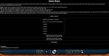 Gold Roulette: Tabla de pagos