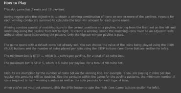Golden Casino: Reglas