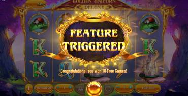 Golden Unicorn Deluxe: 3 símbolos Scatter