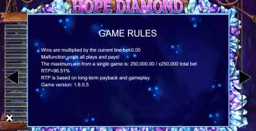 Hope Diamond: Reglas