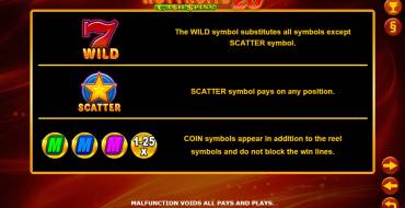 Hot Fruits 20 Cash Spins: Reglas