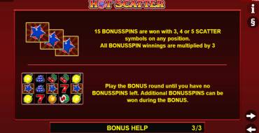 Hot Scatter: Tiradas gratuitas y/o re-giros
