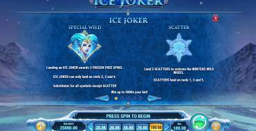 Ice Joker: Símbolos especiales