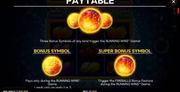 Inferno Fireballs: Símbolos únicos