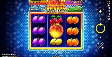 Inferno Fireballs: Interfaz