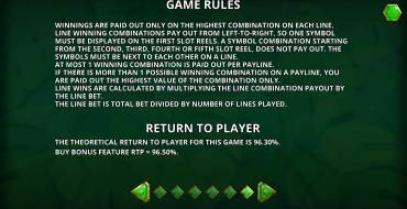 Into The Jungle Bonus Buy: Reglas