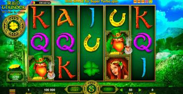 Irish Thunder: Máquina tragaperras