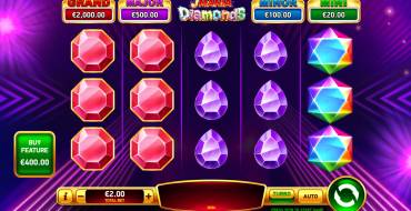 J Mania Diamonds: Máquina tragaperras