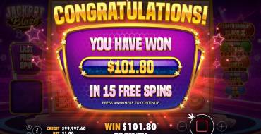 Jackpot Blaze: Ganancias
