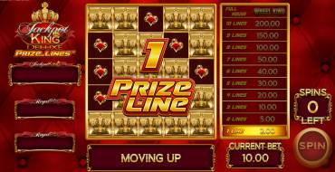 Jackpot King Prize Lines: Características únicas