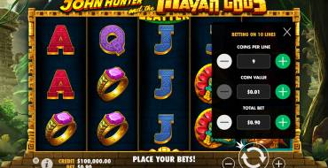 John Hunter and the Mayan Gods: Apuestas
