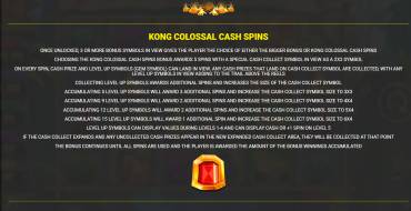 King Kong Cash 4 Even Bigger Bananas: Tiradas gratuitas y/o re-giros