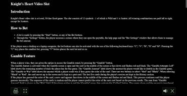 Knight's Heart: Reglas