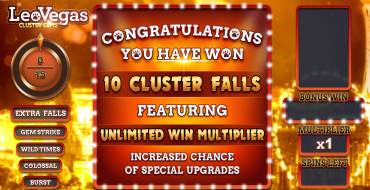 Leo Vegas Cluster Gems: Juegos de bonificación