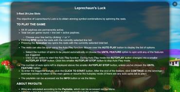 Leprechaun's Luck: Reglas