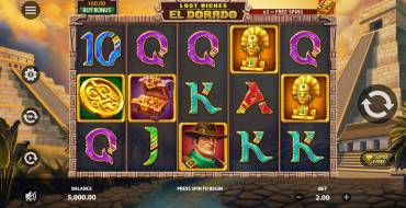 Lost Riches of El Dorado: Máquina tragaperras
