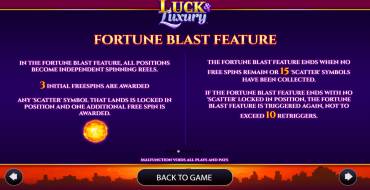 Luck & Luxury: Juegos de bonificación