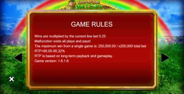 Luck O' The Irish Fortune Spins: Reglas
